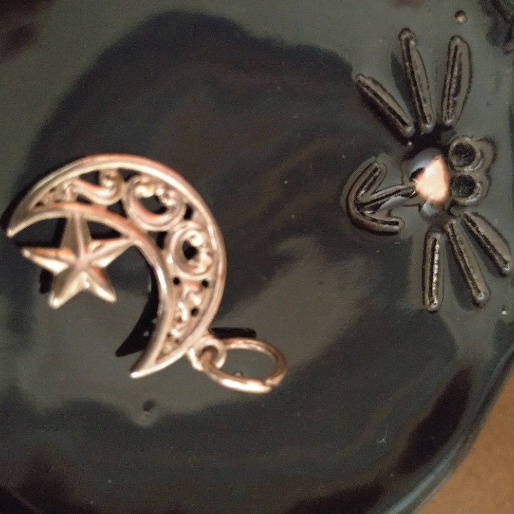 Sterling Star & Moon Charm
